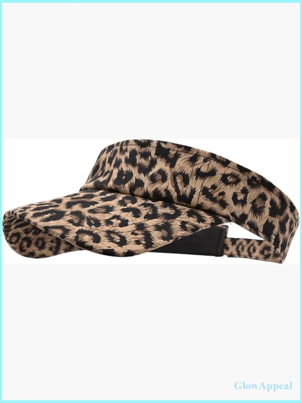 Leopard Print Adjustable Sun Visor for Golf Tennis Running